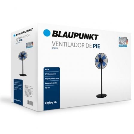 Blaupunkt BP2009 Ventilador de Pie de 40cm con 5 Aspas y 45W